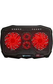Resim Speeder Sx-15 4 Adet Fanlı 9"-17" Inç Ledli LCD Kontrol Panelli Standlı Notebook Laptop Soğutucu 