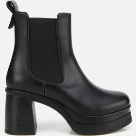 Resim Hotiç Kadın Siyah Lastik Detaylı Kalın Topuklu Bot 01boh315070a100 01boh315070a100 Siyah 