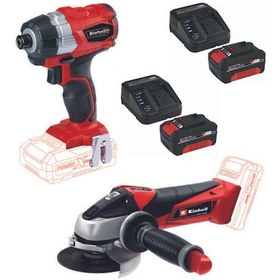 Resim Einhell TE-CI 18 BL Torklu Vidalama TE-AG 18/115 Taşlama 2x4.0ah 