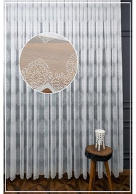 Resim Evdepo Home Damask Kullanıma Hazır Tül Perde (546640830) 