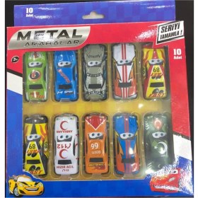 Resim Beren Oyuncak 10'lu Çılgın Metal Arabalar 