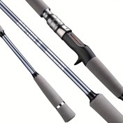 Resim 1 Parça Rooblinos RAPTOR II Tekne Jigging Kamışı - 1.8m MH Hızlı Eylem Karbon Lif Yem Balıkçılık Kamışı, Ergonomik Tutamak, Orta Güç, 2 Bölüm Tasarım & Tuzlu ve Tatlı Su İçin Karışık Renk 