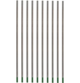 Resim Ximistore9 10 Adet Saf Tungsten Tıg Elektrotu, Yeşil Uç, 3.0x150mm, İyotlu, Porselen Kaplama, Ergonomik Tasarım, Arc Odaklanması, Kaynak Aksesuarı 