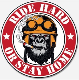 Resim Sert Sür yada Evde Kal - CarMagnet Mıknatıslı Tak Çıkart Araç Aksesuarı - 12-MTR-005 