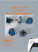 Resim siar PS5 Tüm Kollar ile Uyumlu Analog Motoru Mavi renk 2.3k Ohm Kol Tamir Yedek Parça (10 Adet) 