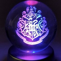 Resim Hediye Deposu Harry Potter 3D Hogwarts Işıklı Kristal Cam Küre 