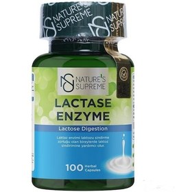 Resim Natures Supreme Lactase Enzyme 100 Kapsül Aromasiz 