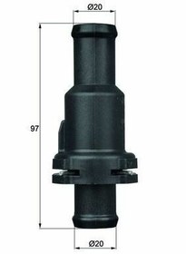 Resim MAHLE TH580 | Termostat 80°C 05-Psst-Jtta-Leo-Tld 2.0Fsi-Tfsi 