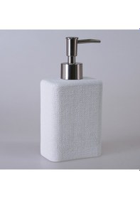 Resim Linen Sıvı Sabunluk Beyaz 