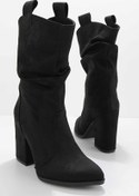 Resim Bambi Siyah Süet Kadin Bot & Bootie K02527200602 Bambi