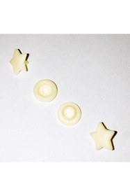 Resim SeraSelin Kalite Garantili T5=12,5 Mm Yıldız Şekilli Çıtçıt, 10 Adet, Plastik Çıt Çıt Sarı Çıt çıt 