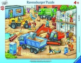 Resim Ravensburger 40 Parça Puzzle İş Makinaları 061204 
