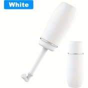 Resim 1 adet 400ml Taşınabilir Bide Yıkayıcı Özel Kısımlar ve Vücut Temizliği için - EVA Malzeme, Taşıması Kolay, Su Tutabilen, Hamilelik ve Doğum Sonrası Kullanım İçin İdeal, Beyaz Mavi Aksanlı Tasarım, Kişisel Hijyen Yardımcısı | Gizli Yıkayıcı | Güvenli Kayış Özelliği, Taşınabilir Yıkayıcı 