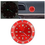 Resim Araç İçi Yapıştırma Saat Araba Işıklı Saat Kırmızı 