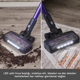 Resim Karaca Vantuz Power Up Max Dikey Süpürge Grape Purple 