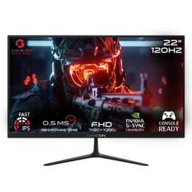 Resim GAMEON GOES22FHD120IPS 22" FHD, 120Hz, MPRT 0.5ms, HDMI 2.1, PS5 Destekli, Hızlı IPS Siyah Oyuncu Monitörü 