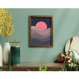 Resim Bk Home Doğal Masif Ahşap Çerçeveli Tablo-93 (551055972) 