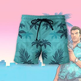Resim Vice City Tommy Vercetti Şort - 4XL 