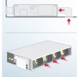 Resim Lg Kanallı 24000 Btu Inventer Klima 