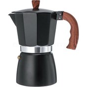 Resim 300 ml Italyan Espresso Soba Üst Kahve Makinesi Percolator Pot 6 Bardak Siyah Alüminyum Alaşım Küçük Mutfak Aletleri Aksesuarları | Kahve Kapları(Yurt Dışından) 