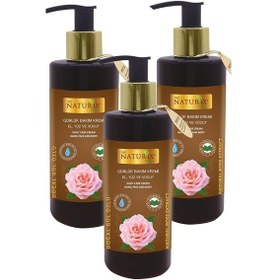 Resim Naturix Gül Özlü El Yüz ve Vücut Losyonu 3 x 250 ML 