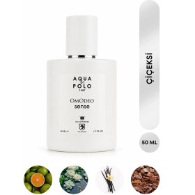 Resim Aqua Di Polo 1987 Omodeo Sense EDP Kadın Parfüm 50ml| Çiçeksi| Mandalina, Yasemin, Zencefil Çiçeği, Vanilya, Sandal 