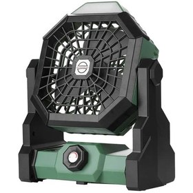 Resim Taşınabilir Şarj Edilebilir Led Fan Kamp Lambası 7800m Usb-yeşil, 