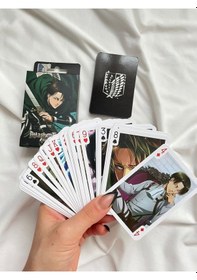 Resim Anime Karekter Attack On Titan Aot İskambil Ve Poker Kartı Destesi 