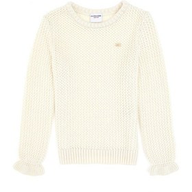 Resim U.S. Polo Assn. Kız Çocuk Bisiklet Yaka Krem Kazak 50316269-VR256 