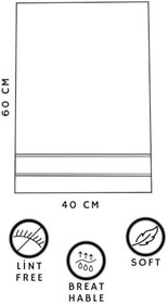 Resim 6lı Denizci Nakışlı Mutfak Kurulama Bezi - Çeyizlik Mutfak Havlu Seti - 40x60 cm - (RBK) 