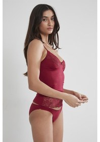 Resim Pierre Cardin 325 Kadın İp Askılı Atlet Külot Takım-bordo Bordo 