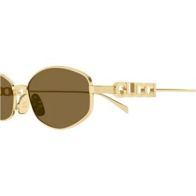 Resim Gucci GG1802S 005 Unisex Güneş Gözlüğü Altın Renk Metal Çerçeve ile Şık Tasarım 