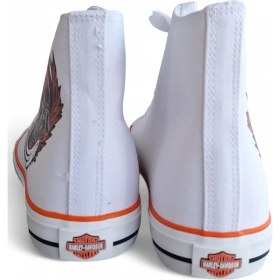 Resim Harley Davıdson Pıstburghh Unisex Kadın /erkek Beyaz Bağcıklı Sneaker Eu 43 / Usa 10 / Uk 9 