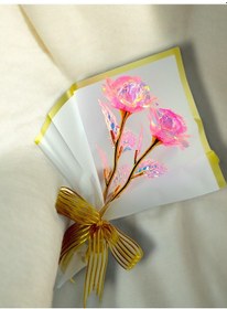 Resim Sevgililer İçin Hediye Kız Arkadaşa Özel Hediye Sonsuzluk Gülü Buketi Notlu Mesaj Kart 