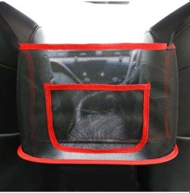Resim Wondernest 3 Parça Oto Koltuğu Asılı Saklama Çantası, Cepli Kırmızı Model 