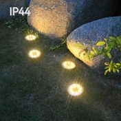Resim Güneş Işığı 16LED Yer Gömülü Işık Dış Mekan Aydınlatma Dekoratif Peyzaj Işığı Güneş Bahçe Işığı Çim Işığı Avlu Bahçe Çim Festivali Dekorasyonu için Kullanılır 