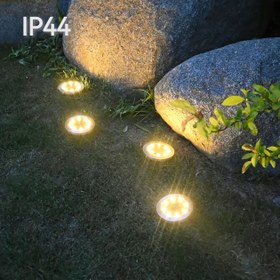 Resim Güneş Işığı 16LED Yer Gömülü Işık Dış Mekan Aydınlatma Dekoratif Peyzaj Işığı Güneş Bahçe Işığı Çim Işığı Avlu Bahçe Çim Festivali Dekorasyonu için Kullanılır 