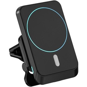 Resim Sones W-987 Manyetik Emme 15w Kablosuz Şarj Cihazı İphone Ve Diğer Akıllı Telefonlar İçin Araç Hava Çıkış Braketi Beyaz 