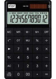 Resim 12 Hane Masaüstü Hesap Makinesi Hm-180 Bk Siyah Diğer 