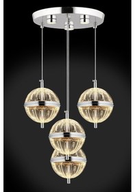 Resim Orbital 4'lü Kumandalı Krom Avize Krom 