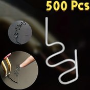 Resim 500 Adet Araba Bumper Onarım Kaynak Çivisi - Plastik Kaynakçı Aksesuarları, Metal Kaynak Çubukları, Otomotiv Bumper Çatlak/Delik Onarımında Pil Gerektirmez 