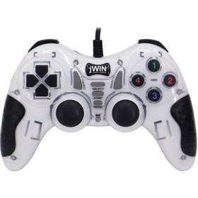 Resim JWIN USB-1245 PC Gamepad Bilgisayar Oyun Kolu - Beyaz 