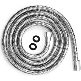 Resim 170 cm Ekstra Uzun Paslanmaz Duş Spiral Hortumu (G1/2 Abs Rakorlu) 