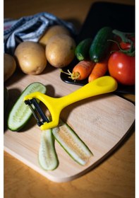 Resim Solingen Simli Sarı Sapan Soyacak Paslanmaz Alman Çeliği, Ergonomik Sap, Yüksek Keskinlik-204 Sarı 