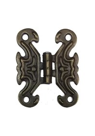 Resim Dekoratif Sac Kelebek Menteşe - Küçük, Eskitme, 100 Adet Siyah 