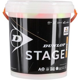 Resim Dunlop Stage 2 Turuncu 60 Lı Kova Çocuk Tenis Topu 