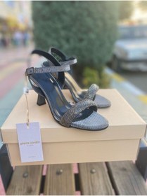 Resim Pierre Cardin ® | PC-54532 Taş Detaylı Kadın Topuklu Sandalet Ayakkabı 