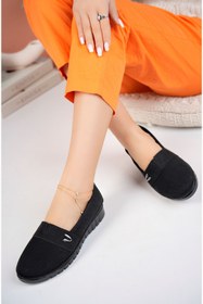 Resim Aymer Ortopedik Taban V Tokalı Siyah Ayakkabı 