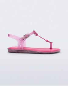 Resim Mini Melissa Kız Çocuk Simli Sandalet Pembe 