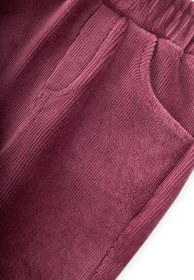 Resim Cigit Fitilli Kadife Pantolon 1-8 Yaş Mürdüm Mürdüm 